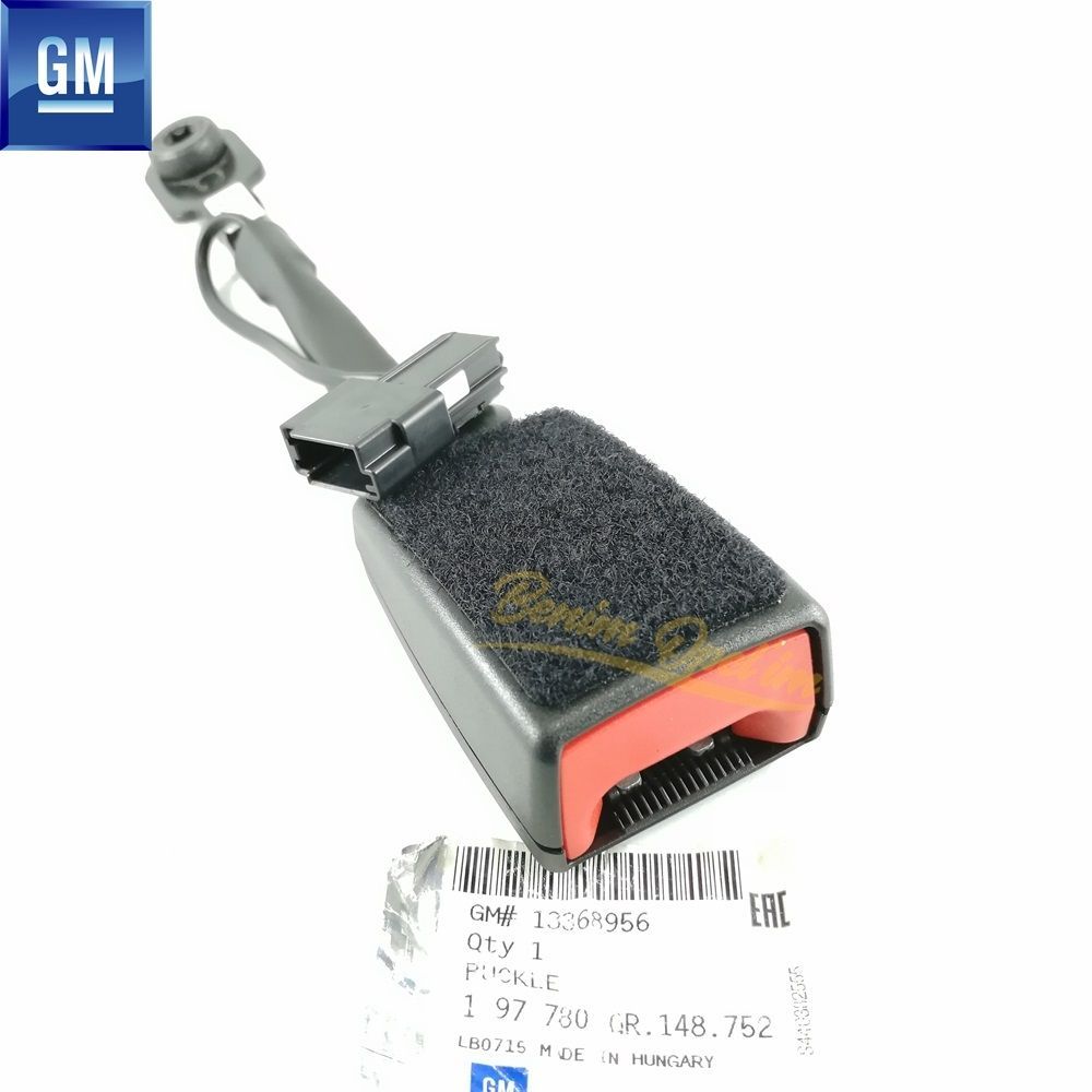 Karoseri İç Trim ve İç Parçalar | Opel Astra J Komple Sol Ön Emniyet Kemer Tokası 248mm Siyah GM Orijinal 197780 - 13368956 | 197780 | 