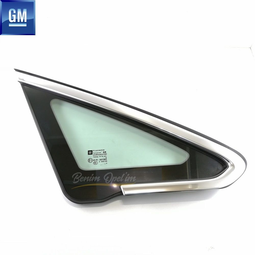 Ayna,Kapı ve Cam | Opel Astra J Nikelajlı Sağ Ön Kelebek Camı GM Orijinal 5161216 - 13390015 | 5161216 | 