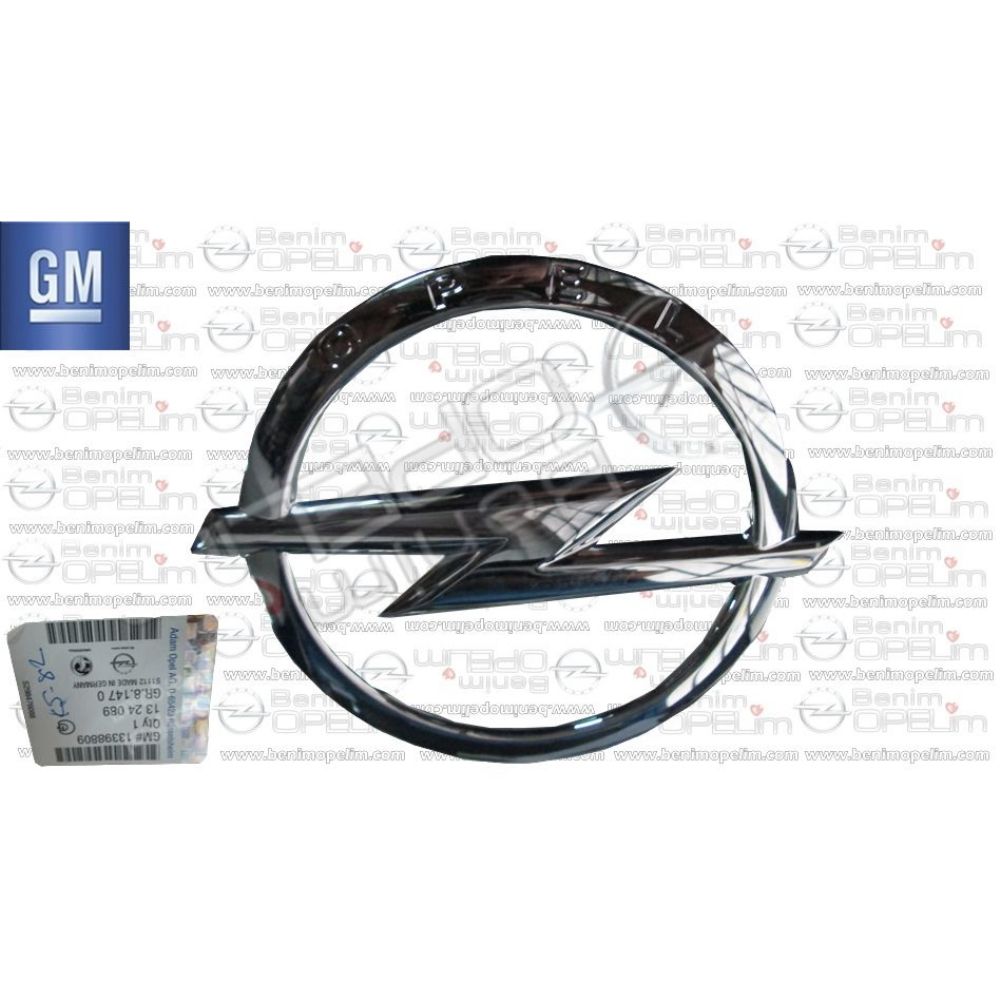 Amblem ve Yazı | Opel Astra J Opc Ön Radyatör Panjur Amblemi GM Orijinal 1324089 - 13398809 | 1324089 | 