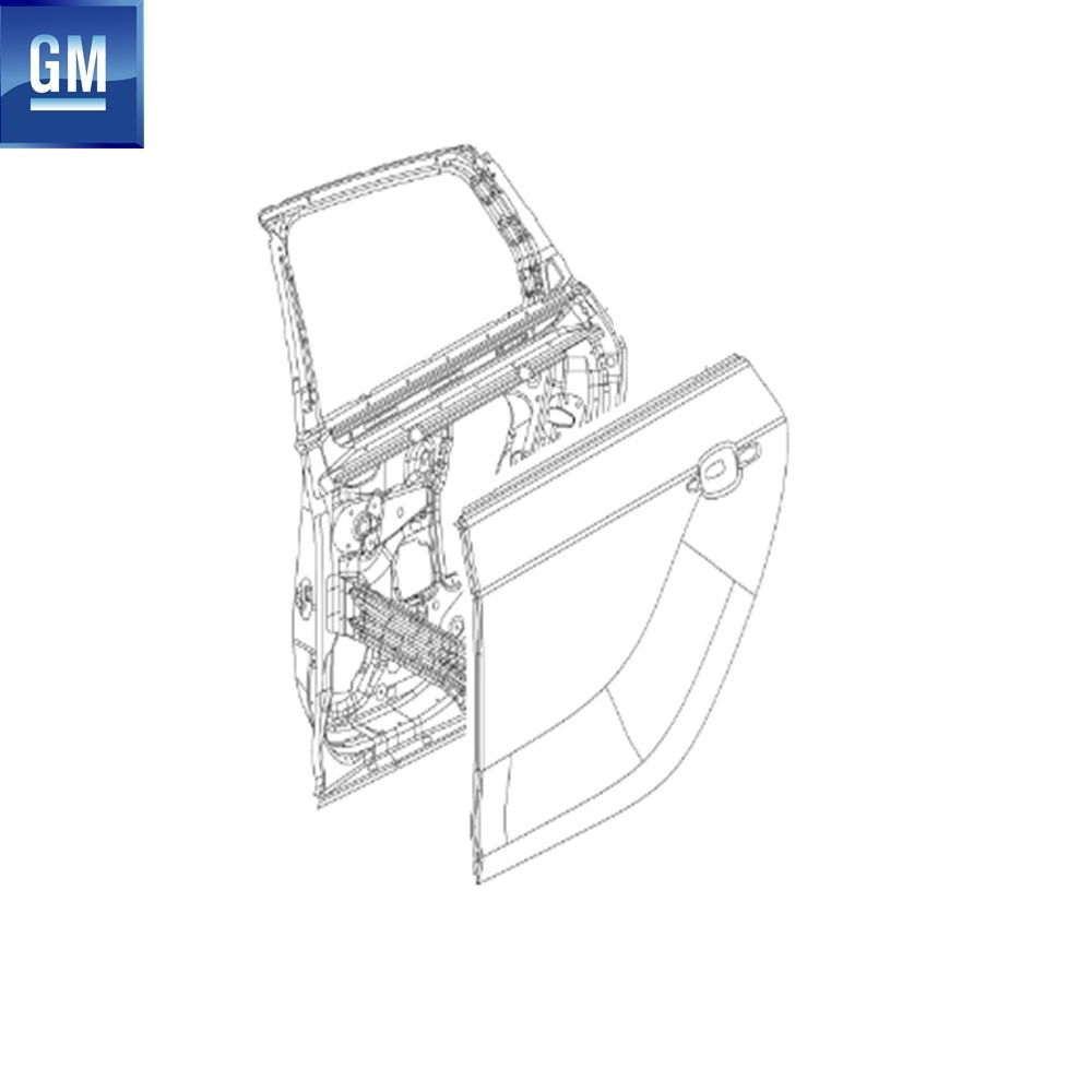 Dış Karoseri ve Kaporta | Opel Astra J Sol Arka Kapı komple GM Orijinal 13285610 - 124109 | 13285610 | 