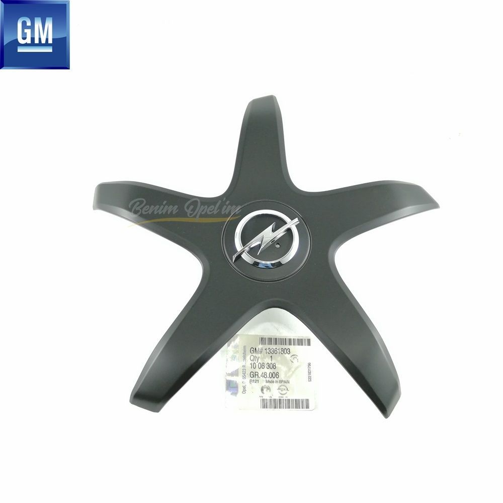 Dış Karoseri ve Kaporta | Opel Astra J Yıldız Tip Çelik Jant Kapağı Siyah Kod: AAG3 1 Adet Fiyatı GM Orijinal 1006308 - 13361803 | 1006308 | 