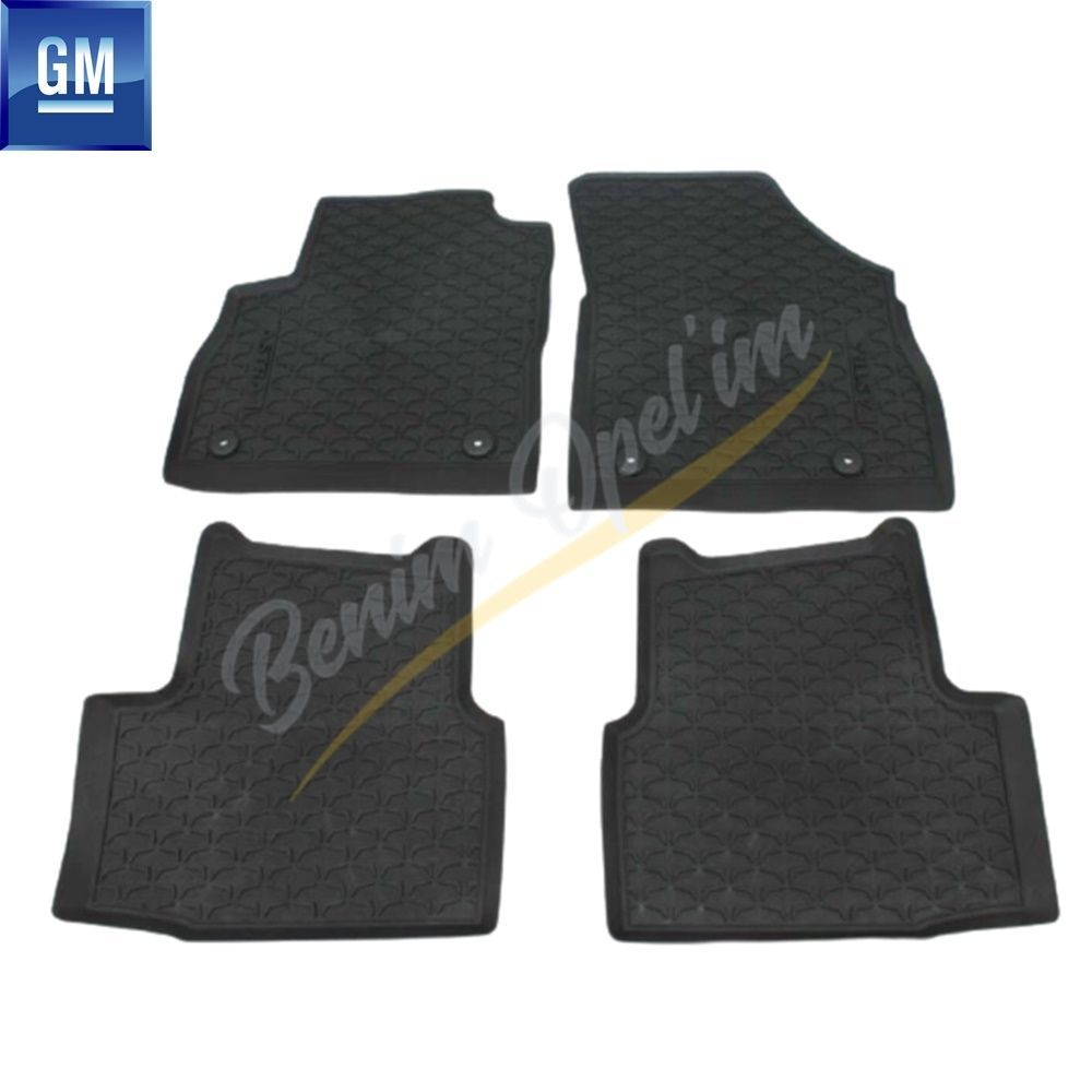 Paspas Setleri | Opel Astra K Lastik Paspas Takımı Siyah GM Orijinal 39059613 - 39026457 | 39059613 | 