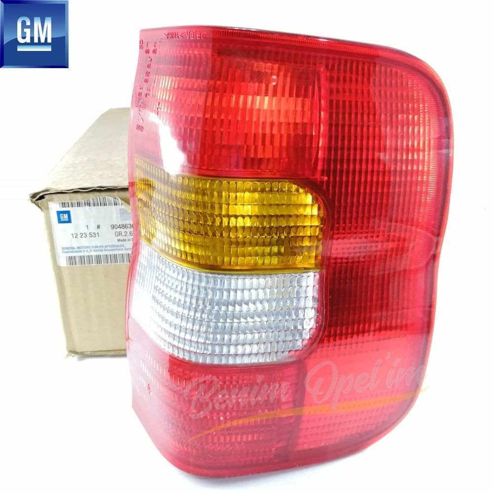 İç ve Dış Aydınlatma | Opel Combo B Sissiz Sağ Arka Stop Lambası Kırmızı GM Orijinal 1223531 - 90486300 | 1223531 | 
