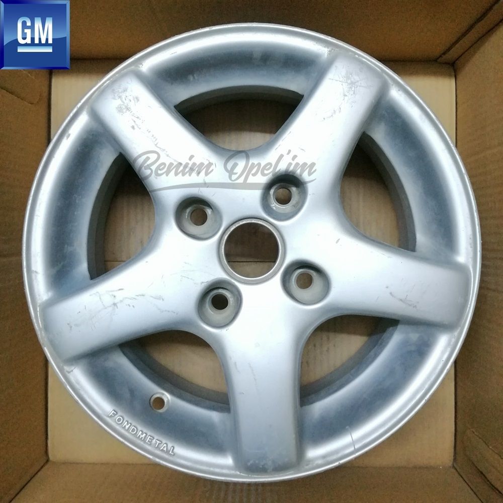 Dış Karoseri ve Kaporta | Opel Corsa B, Tigra A Çelik Jant Gümüş Gri 4 Bijonlu 6Jx14 İnç Kod: Et38 1 Adet Fiyatı GM Orijinal 93236688 | 93236688 | 