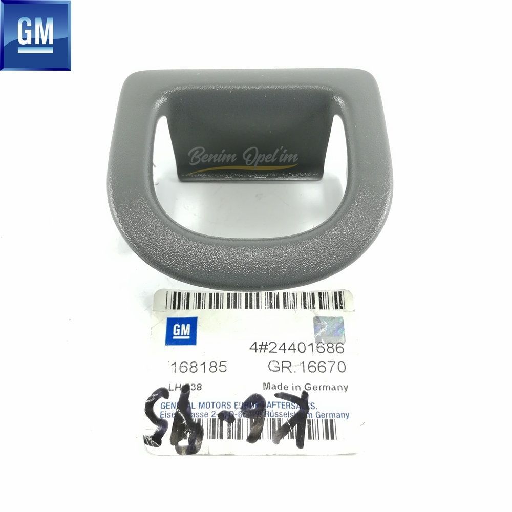 Karoseri İç Trim ve İç Parçalar | Opel Corsa C Arka Koltuk Sırtlık Kilit Çerçevesi Koyu Gri GM Orijinal 168185 - 24401686 | 168185 | 