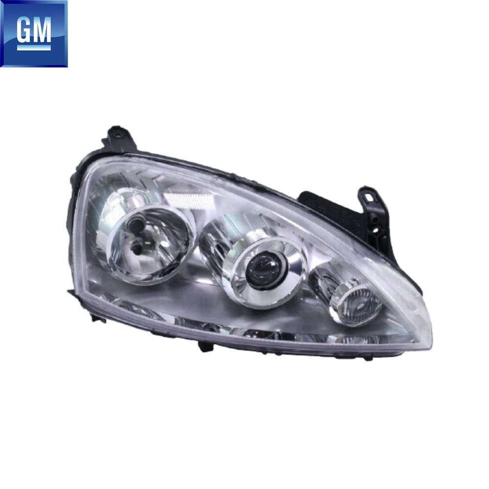 İç ve Dış Aydınlatma | Opel Corsa C Cosmo Sağ Ön Far Mercekli (Kod: Eu) GM Orijinal 1216176 - 93188580 | 1216176 | 