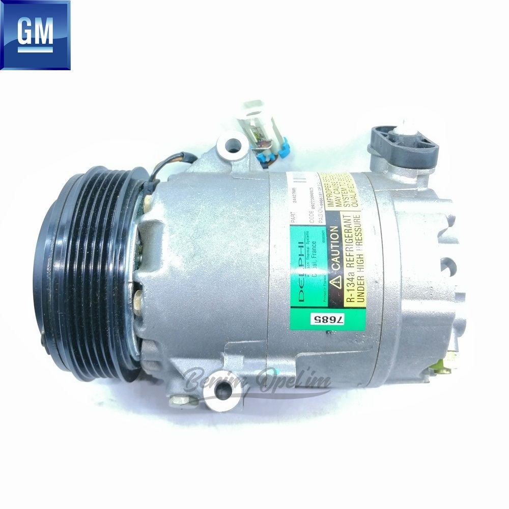 Havalandırma ve Klima Aksamı | Opel Corsa C Komple Klima Kompresörü (RR) GM Orijinal 1854146 - 24427685 | 1854146 | 