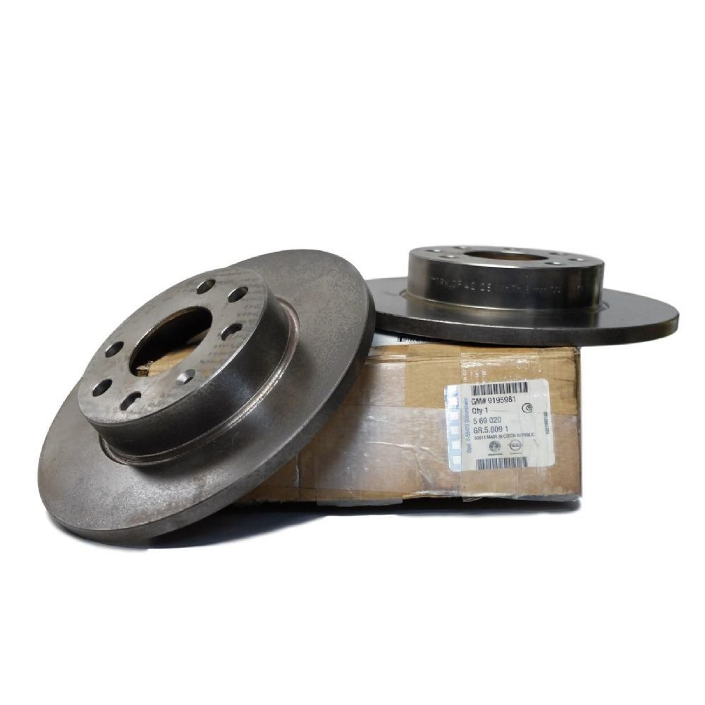 Yeni İhracat Ürünleri | Opel Corsa C Ön Fren Diski (Tek Parça) 1.2 Motor GM Orijinal 569020 - 9195981 | 569020 | 
