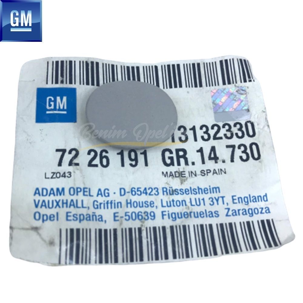 Karoseri İç Trim ve İç Parçalar | Opel Corsa C Orta Direk Civata Gizleme Kapağı Gri GM Orijinal 7226191 - 13131853 | 7226191 | 