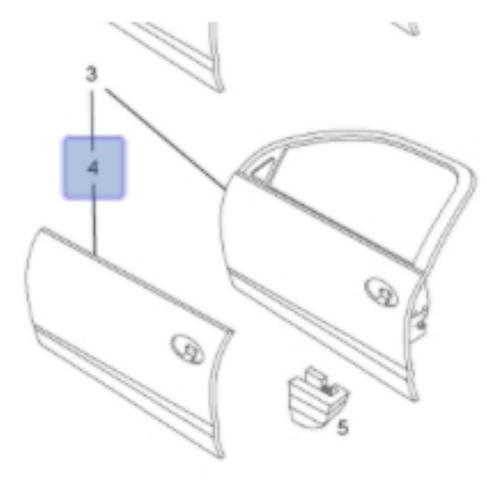 Yeni İhracat Ürünleri | Opel Corsa C Sol Ön Kapı Sacı F68 GM Orijinal 128073 - 9196379 | 9196379 | 