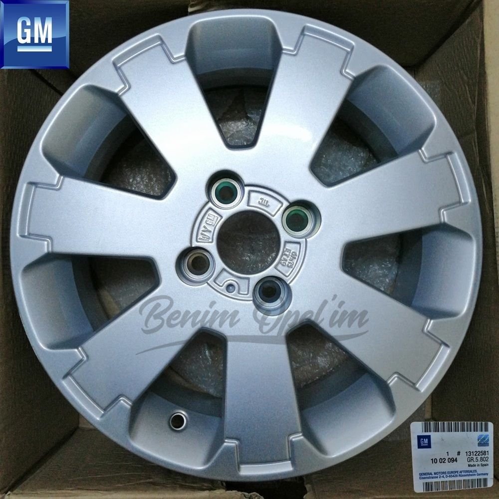 Dış Karoseri ve Kaporta | Opel Corsa C Sport Paket Çelik Jant Gümüş Gri 6Jx15 İnç Kod: Wy 1 Adet Fiyatı GM Orijinal 1002094 - 13122581 | 1002094 | 