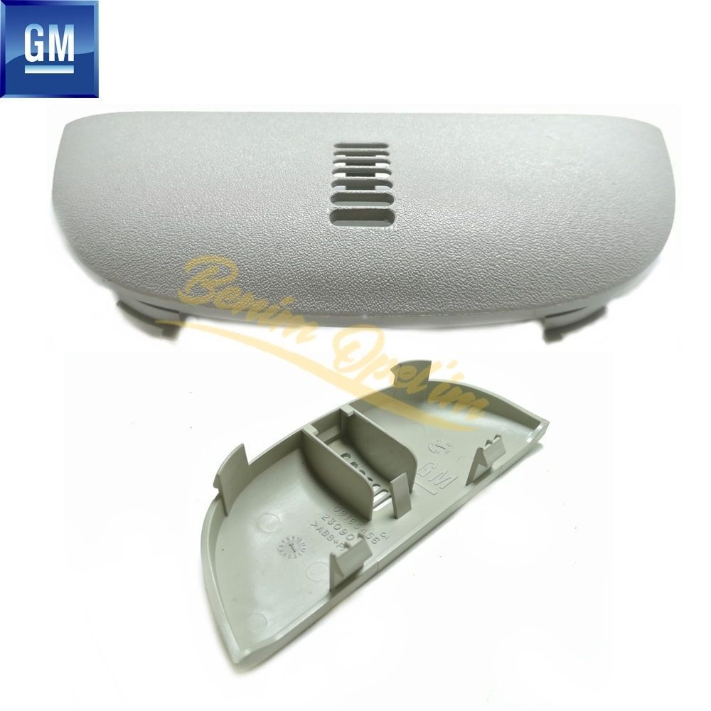 Karoseri İç Trim ve İç Parçalar | Opel Corsa C Tavan Gözlük Kabı Kapağı Gri GM Orijinal 1235401 - 13149795 | 1235401 | 
