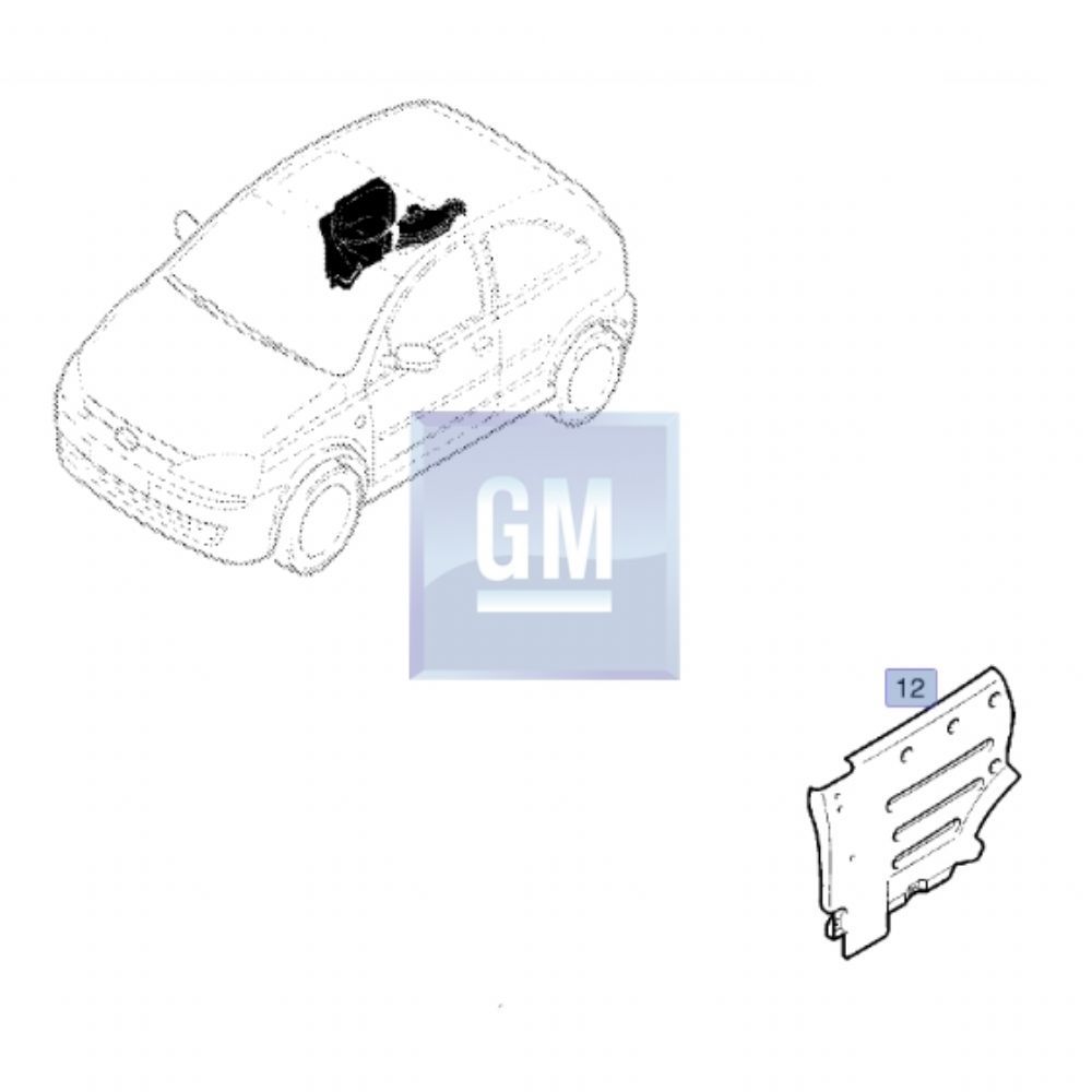 Dış Karoseri ve Kaporta | Opel Corsa C Van Arka Çamurluk Kaplaması Sol GM Orijinal 7336085 - 13106314 | 7336085 | 