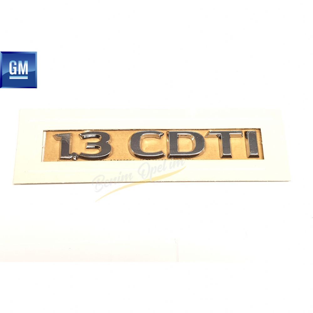 Amblem ve Yazı | Opel Corsa D 1.3 CDTI Yazısı Krom GM Orijinal 5177443 - 93188812 | 5177443 | 