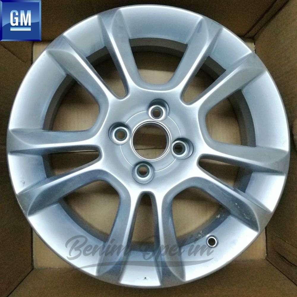 Dış Karoseri ve Kaporta | Opel Corsa D Çelik Jant Gümüş Gri 4 Bijonlu 6Jx16 Kod: G4 1 Adet Fiyatı GM Orijinal 1002502 - 13211904 | 1002502 | 