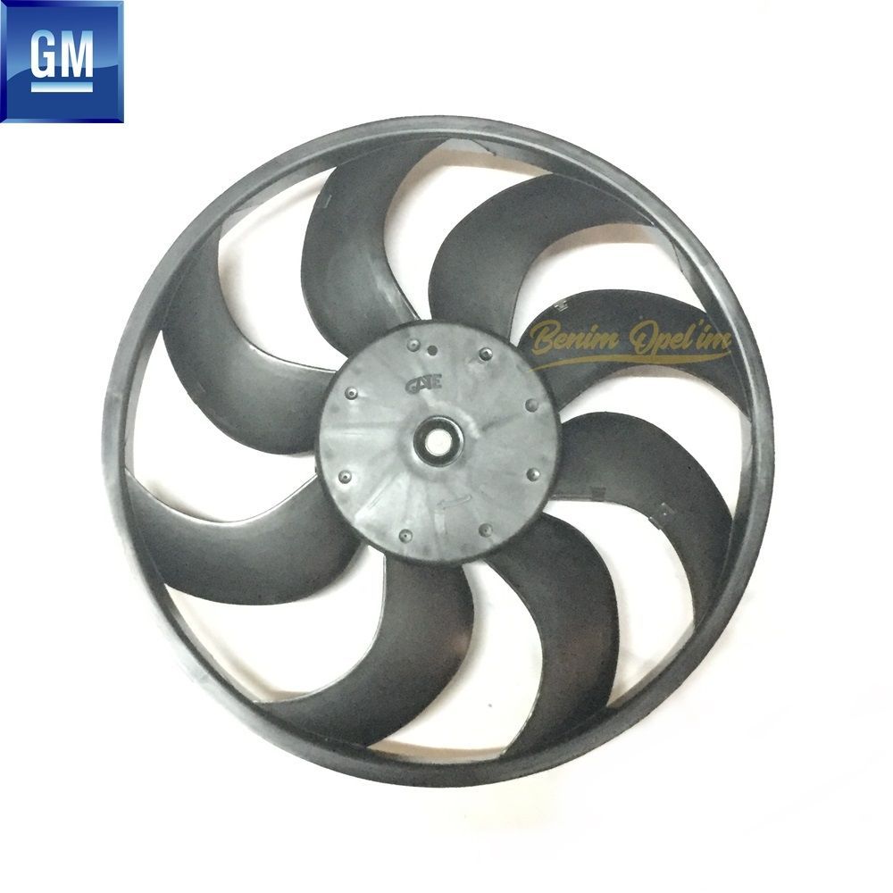 Soğutma ve Radyatör | Opel Corsa D Klimalı Radyatör Fan Motoru 384mm (Çekmeli Fan) GM Orijinal 55702236 - 1341399 | 55702236 | 