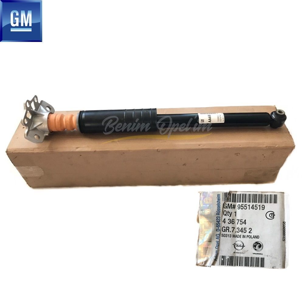 Süspansiyon ve Aks | Opel Corsa D Komple Sol Arka Amortisör (Aa6B) GM Orijinal 436754 - 95514519 | 436754 | 