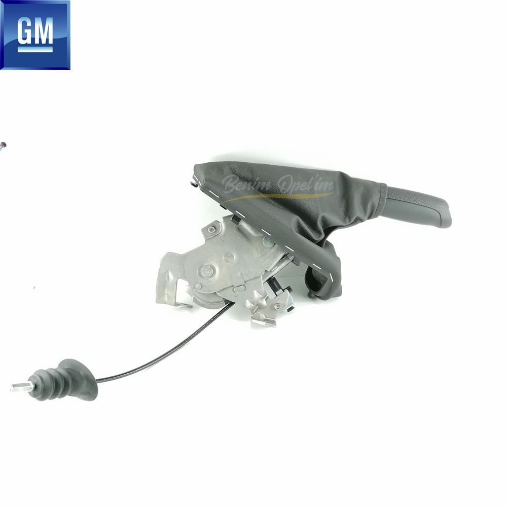 Fren Aksamı | Opel Corsa D Krom Düğmeli Komple El Fren Kolu Siyah GM Orijinal 574188 - 13426301 | 574188 | 