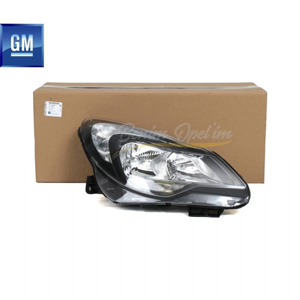 İç ve Dış Aydınlatma | Opel Corsa D Sağ Far Koyu Renk 2013 GM Orijinal 1216833 - 13446802 | 1216833 | 