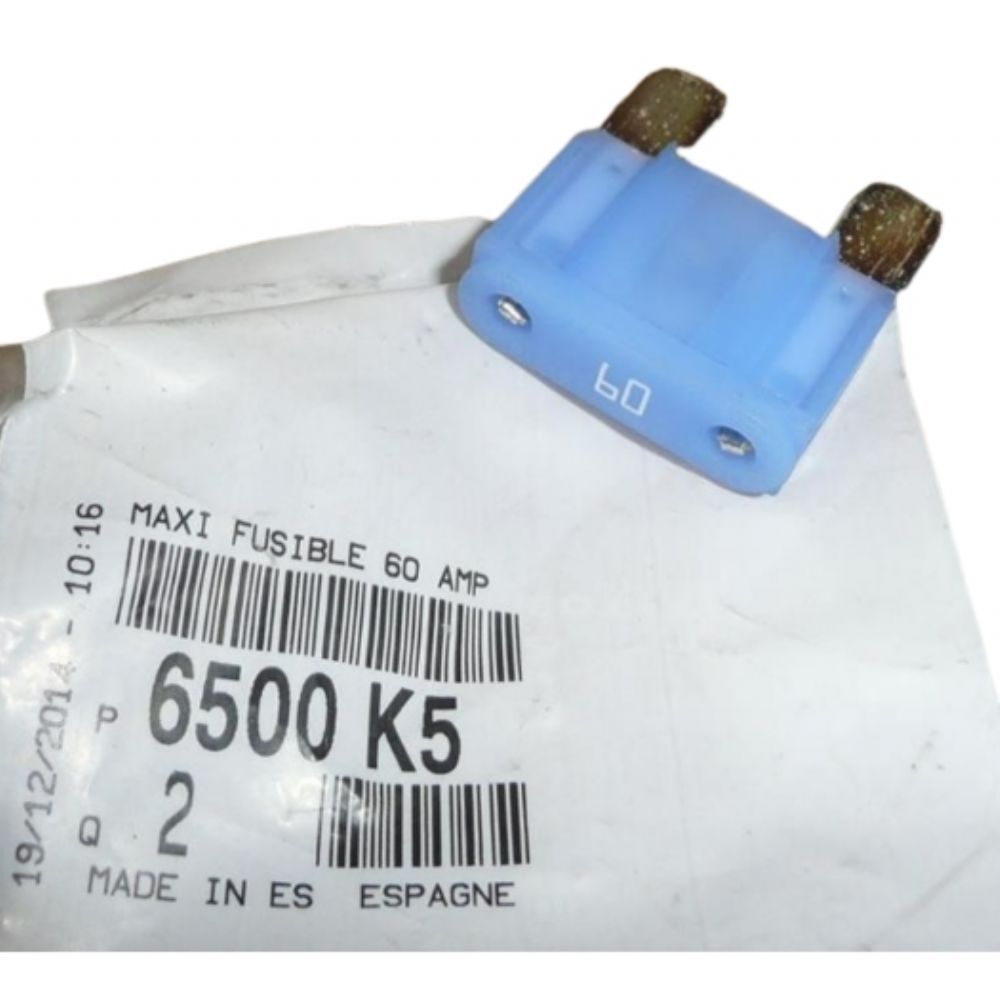 Elektrik | Opel Crossland X, Citroen ve Peugeot Sigorta Mavi 60 Amp. Orijinal 95525723 - 6500K5 | 6500.K5 | 
