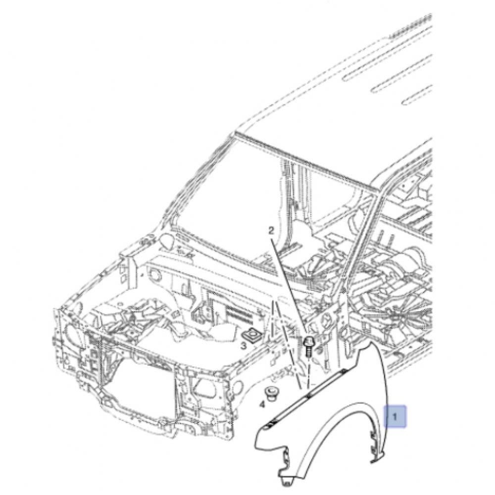 Yeni İhracat Ürünleri | Opel Frontera B Sağ Ön Çamurluk Komple GM Orijinal 1102032 - 91158394 | 1102032 | 