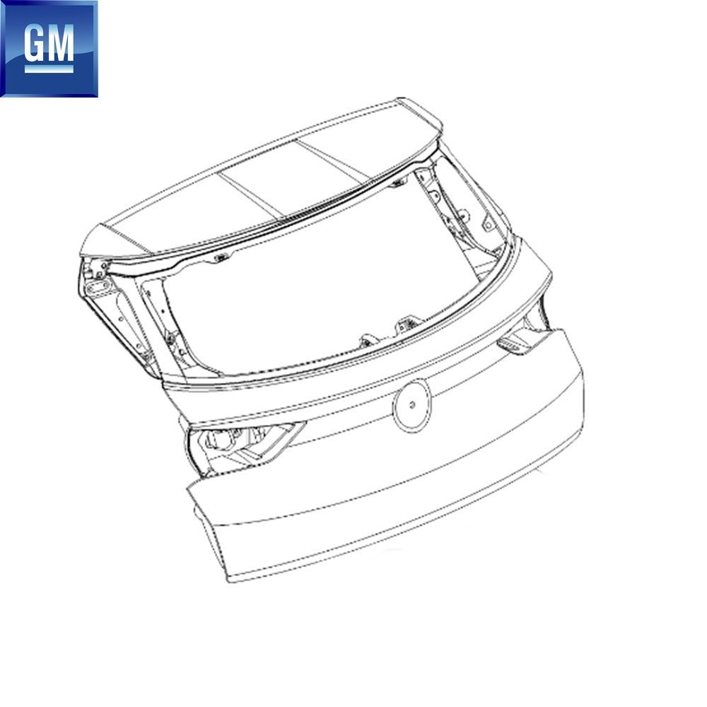 Ayna,Kapı ve Cam | Opel Grandland X Arka Bagaj Kapağı Astarlı GM Orijinal 95525765 - YP00049780 | 95525765 | 