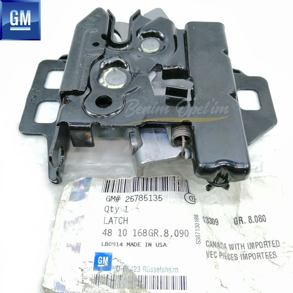 Ayna,Kapı ve Cam | Opel GT Komple Sol Ön Motor Kaput Kilidi GM Orijinal 4810168 - 25785135 | 4810168 | 