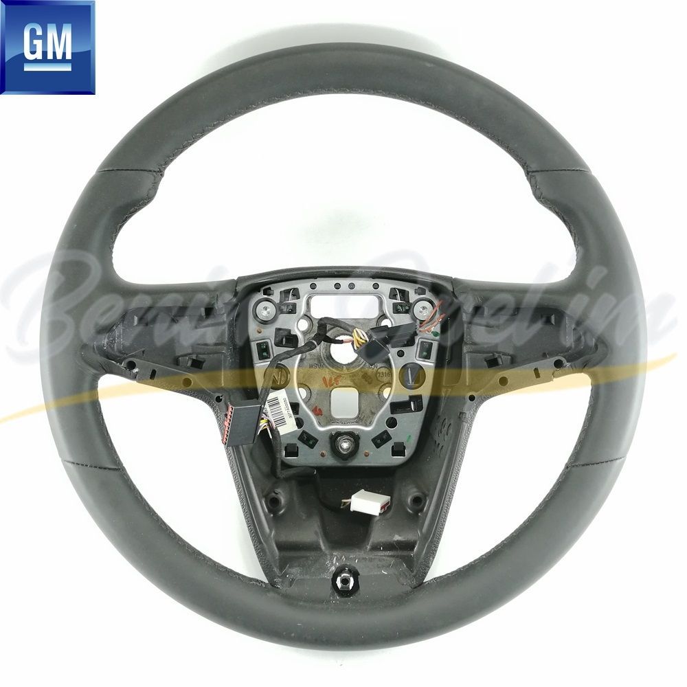 Direksiyon ve Hava Yastığı | Opel İnsignia A Direksiyon Simidi Siyah Üç Kollu Deri GM Orijinal 913400 - 13294295 | 913400 | 