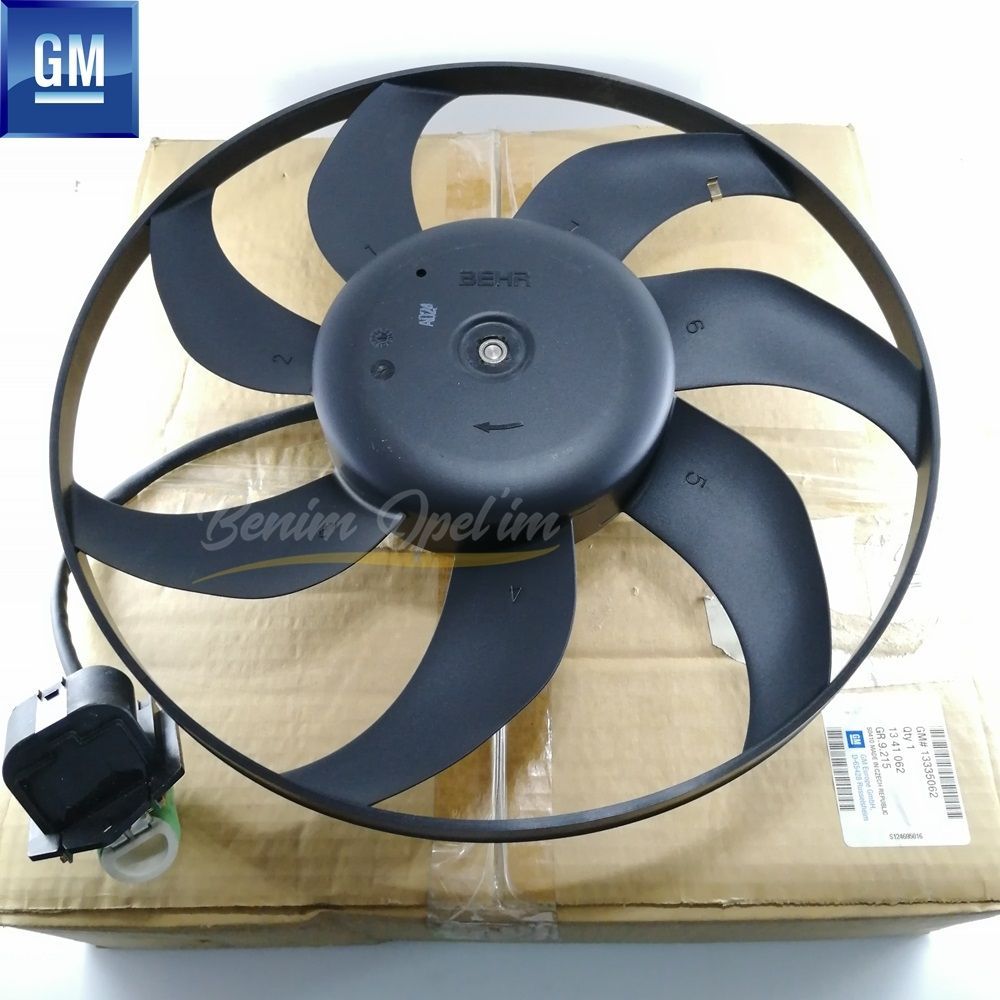 Soğutma ve Radyatör | Opel İnsignia A Komple Pervaneli Radyatör Fan Motoru A16XER, A18XER GM Orijinal 1341062 - 13335062 | 1341062 | 