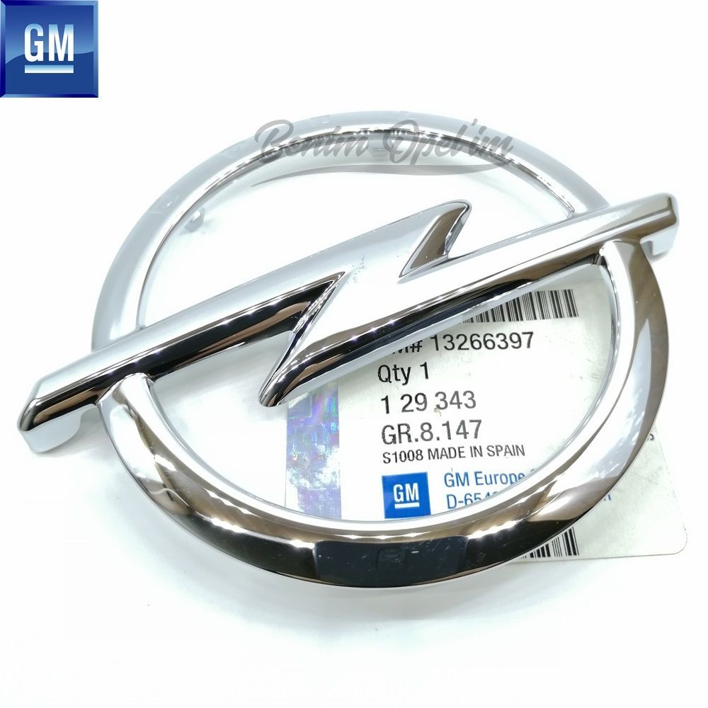 Amblem ve Yazı | Opel İnsignia A Opel Yazılı Arka Bagaj Kapağı Amblemi Krom GM Orijinal 129343 - 13266397 | 129343 | 