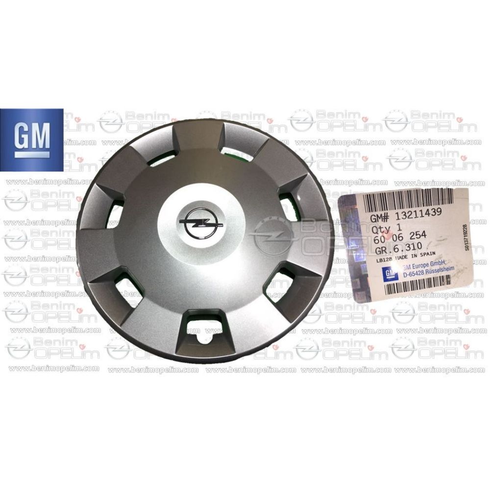Dış Karoseri ve Kaporta | Opel Meriva A Jant Kapağı 14, 15 İnç Gümüş(Adet Fiyatı) GM Orijinal 6006254 - 13211439 | 6006254 | 