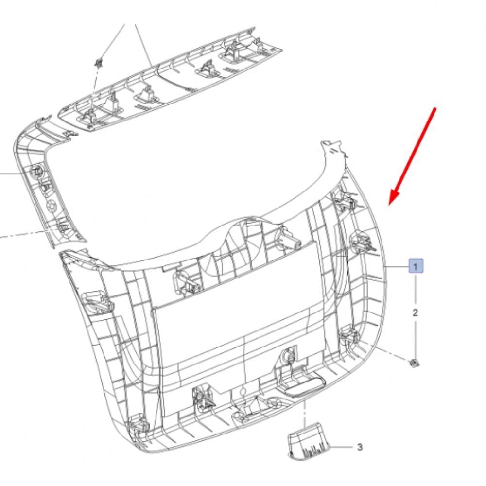 Karoseri İç Trim ve İç Parçalar | Opel Mokka Bagaj İç Kaplaması Plastik Aksam GM Orijinal 42630857 - 95422712 | 42630857 | 