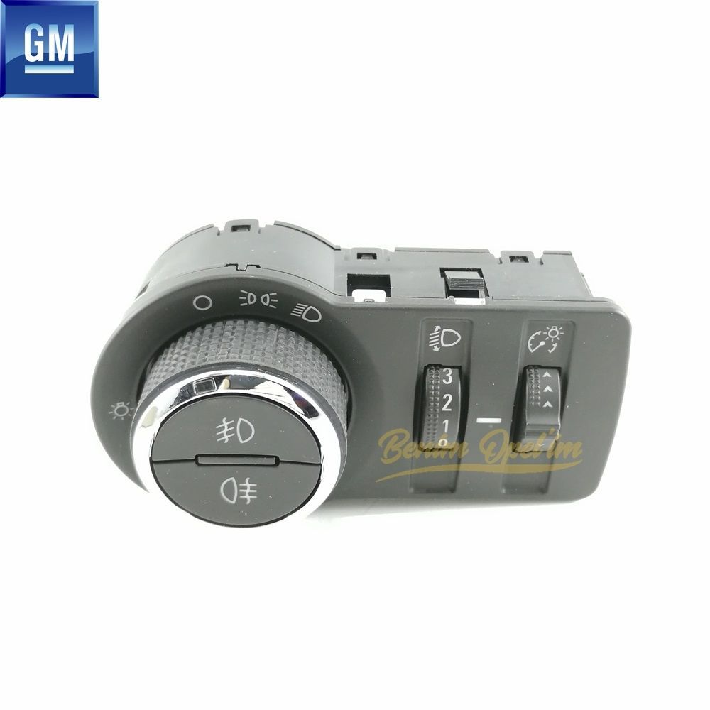 Elektrik | Opel Mokka, Mokka X Komple Far Anahtarı Krom Detaylı Manuel Ayarlı Siyah GM Orijinal 95297431 - 1241423 | 95297431 | 