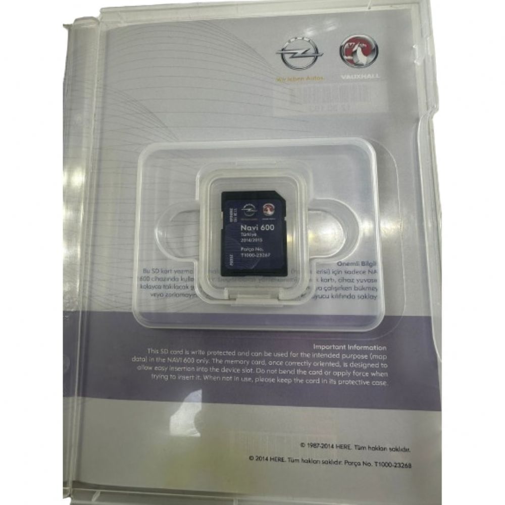 Elektrik | Opel, Vauxhall Navigasyon SD Kartı GM Orijinal 1730193 - 39004500 | 1730193 | 