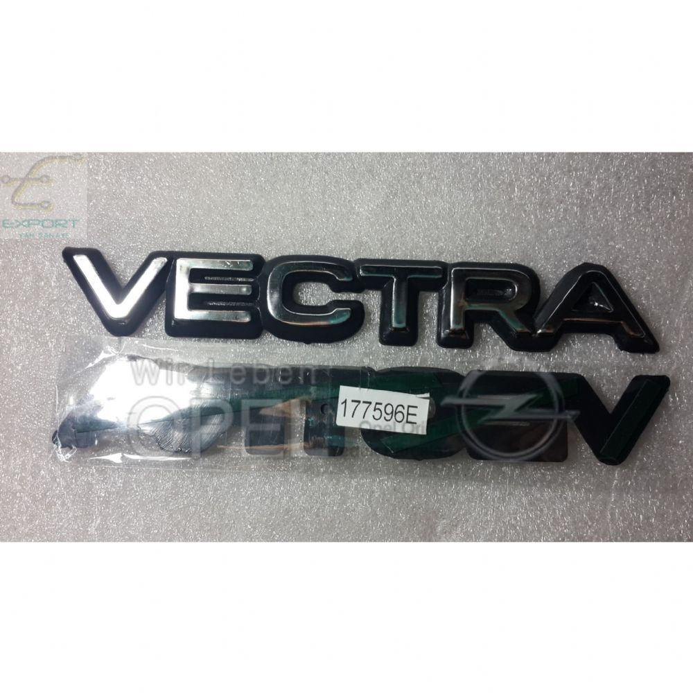Amblem ve Yazı | Opel Vectra A Arka Bagaj Vectra Yazısı Siyah Çerçeveli Krom Renk 1. Sınıf Kaliteli 177596 | 177596E | 