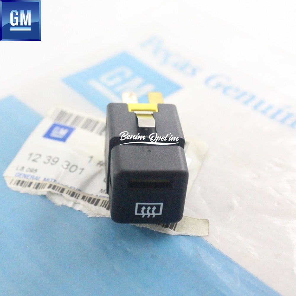 Elektrik | Opel Vectra A, Calibra Arka Cam Isıtma Anahtarı (Buz Çözücü Düğme) GM Orijinal 1239301 - 90243387 | 1239301 | 