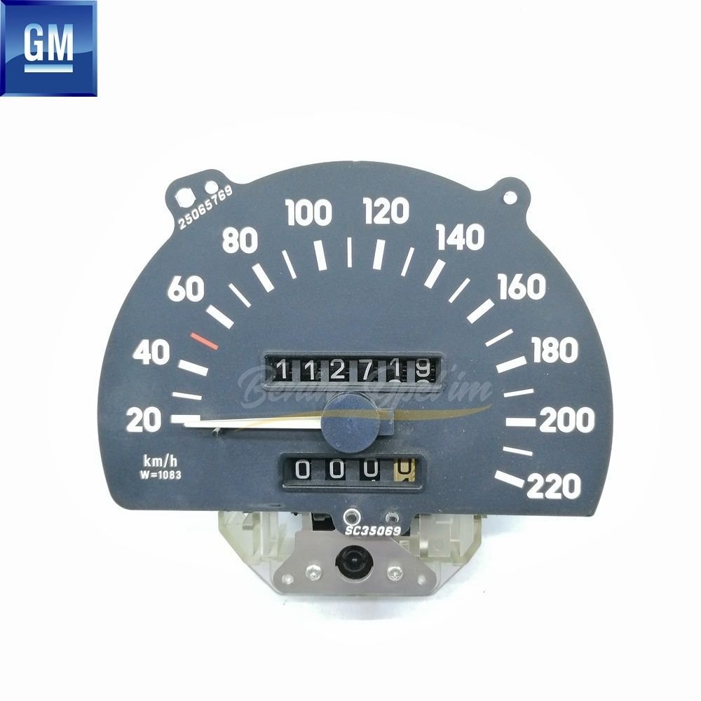 Elektrik | Opel Vectra A Kilometre Gösterge Saati Siyah 220Km/H (1083) (Km Saati) GM Orijinal 1260020 - 90356306 | 1260020 | 