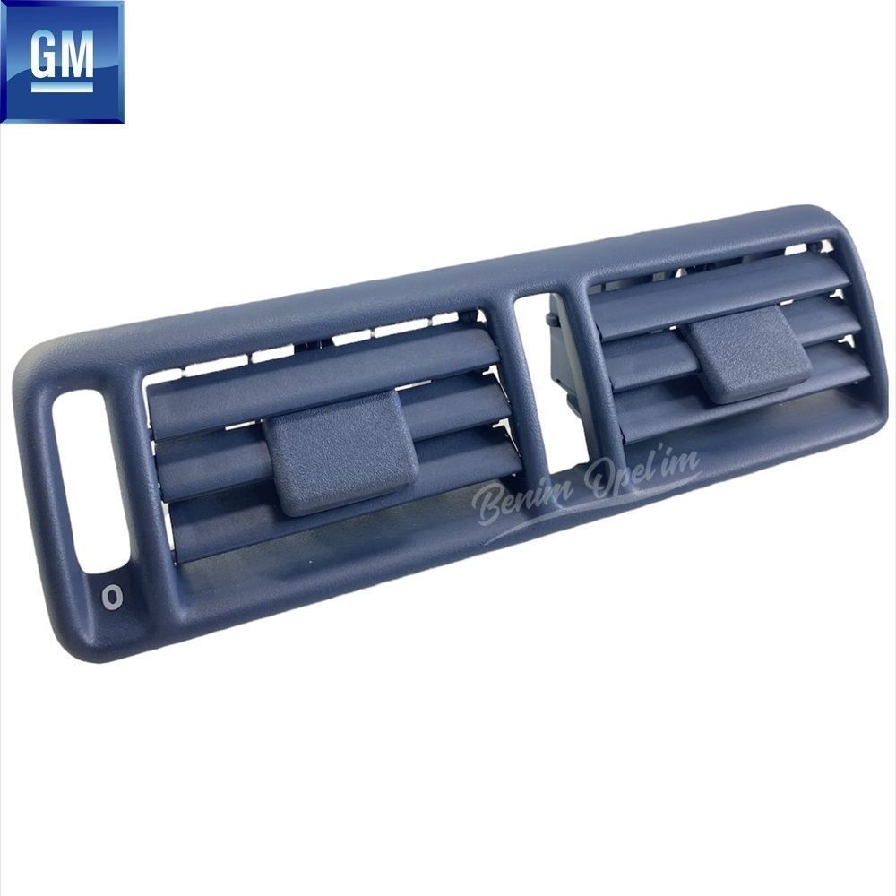 Karoseri İç Trim ve İç Parçalar | Opel Vectra A Orta İkili Havalandırma Izgarası ( Üfleç - Muzul ) Gri / Mavi GM Orijinal 1814979 - 90287287 | 1814979 | 