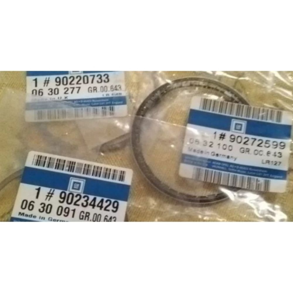 Yeni İhracat Ürünleri | Opel Vectra A Piston Segman Takımı Üst Std. 78.95Mm - 79.02Mm GM Orijinal 90234429 - 630091 | 90234429 | 