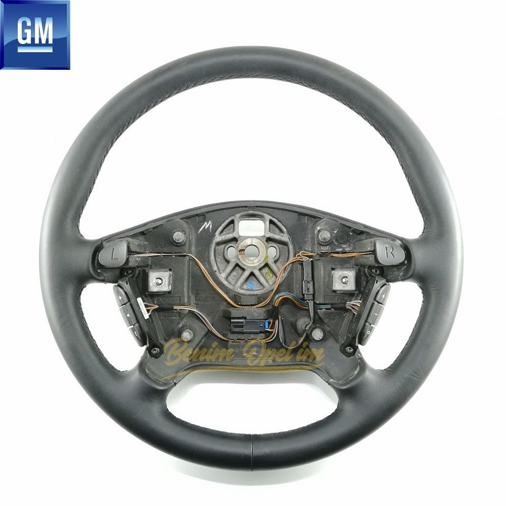 Direksiyon ve Hava Yastığı | Opel Vectra B Direksiyon Simidi Dört Kollu Siyah Deri 380mm (Korna Ve Kumandalı Komple) GM Orijinal 913067 - 90437089 | 913067 | 