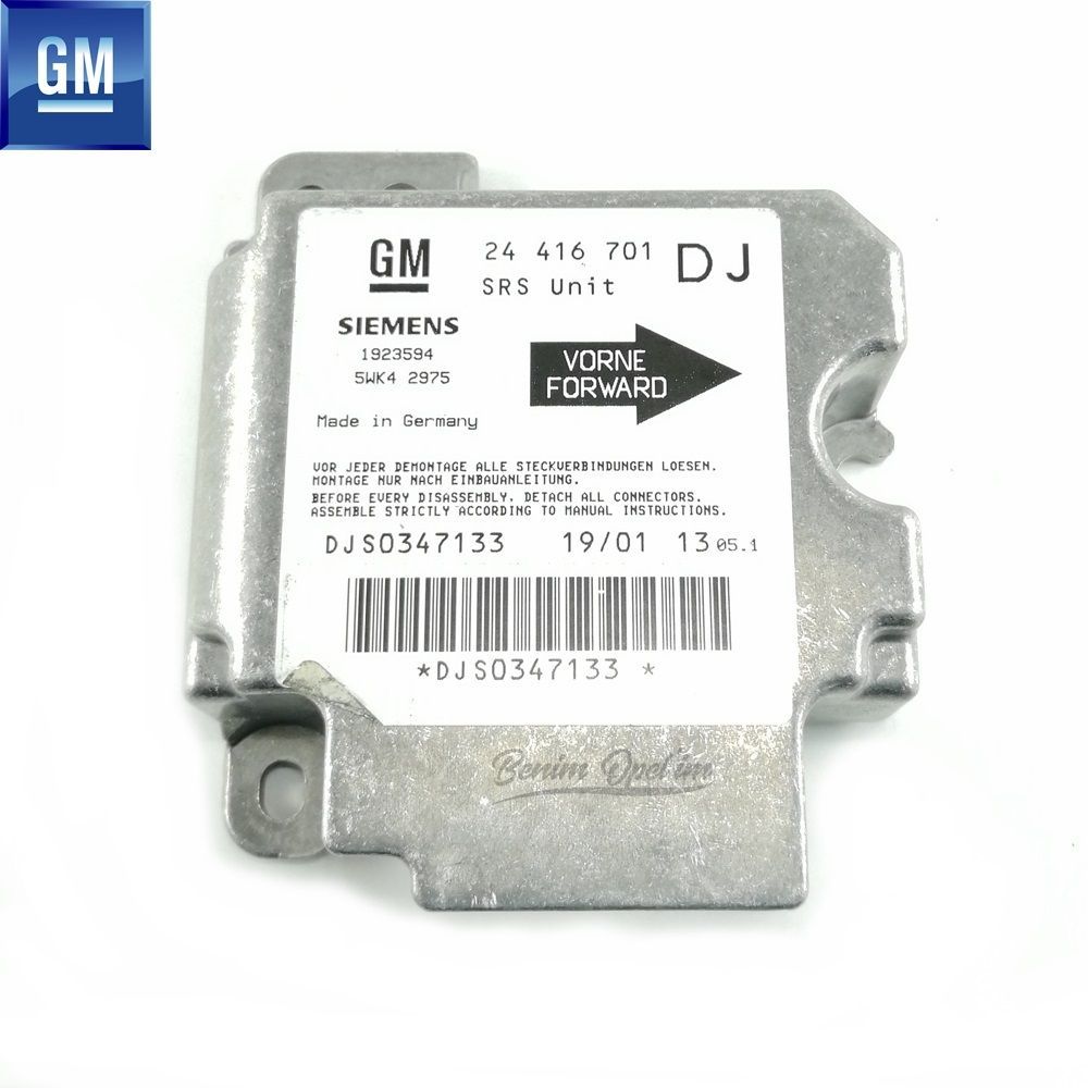Elektrik | Opel Vectra B Hava Yastığı Kontrol Beyni (DJ) GM Orijinal 9195782 - 6237121 | 9195782 | 