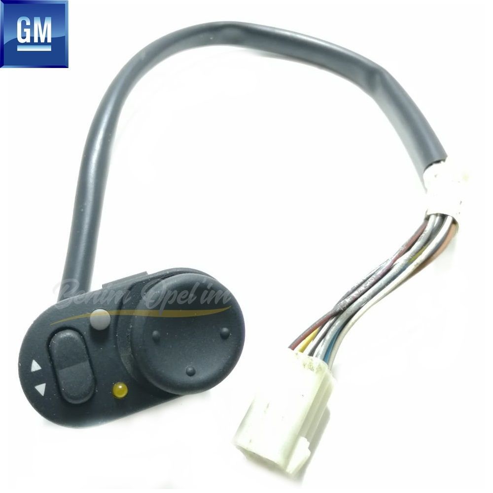 Elektrik | Opel Vectra B Komple Dış Dikiz Ayna Ayar Düğmesi Siyah GM Orijinal 6240475 - 90569754 | 6240475 | 