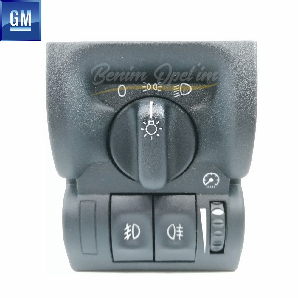 İç ve Dış Aydınlatma | Opel Vectra B Komple Sisli Far Anahtarı Siyah (Na) GM Orijinal 1240470 - 9138337 | 1240470 | 