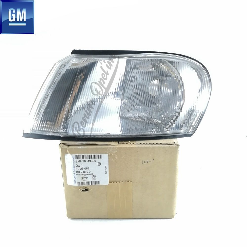 İç ve Dış Aydınlatma | Opel Vectra B Komple Sol Ön Sinyal Lambası GM Orijinal 1226069 - 90543320 | 1226069 | 