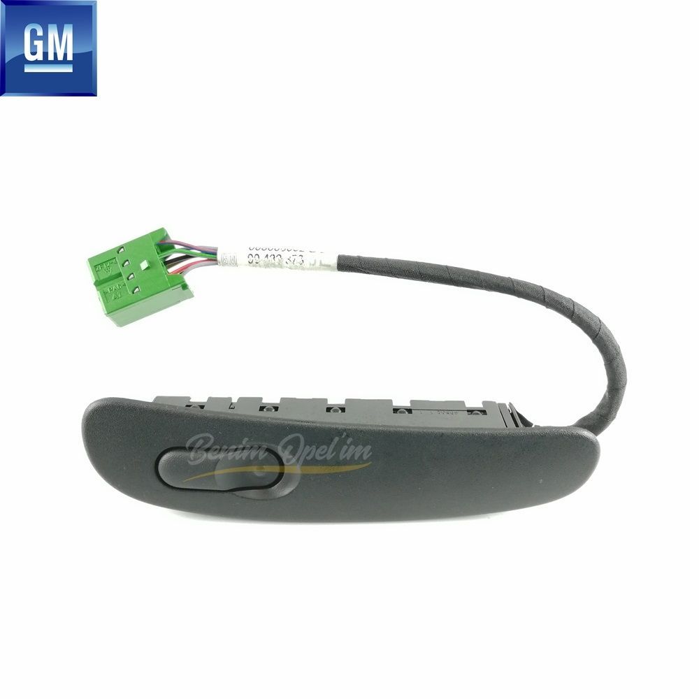 Elektrik | Opel Vectra B Tekli Sol Ön Cam Kaldırma Düğmesi Siyah (Komple) GM Orijinal 6240667 - 24435019 | 6240667 | 