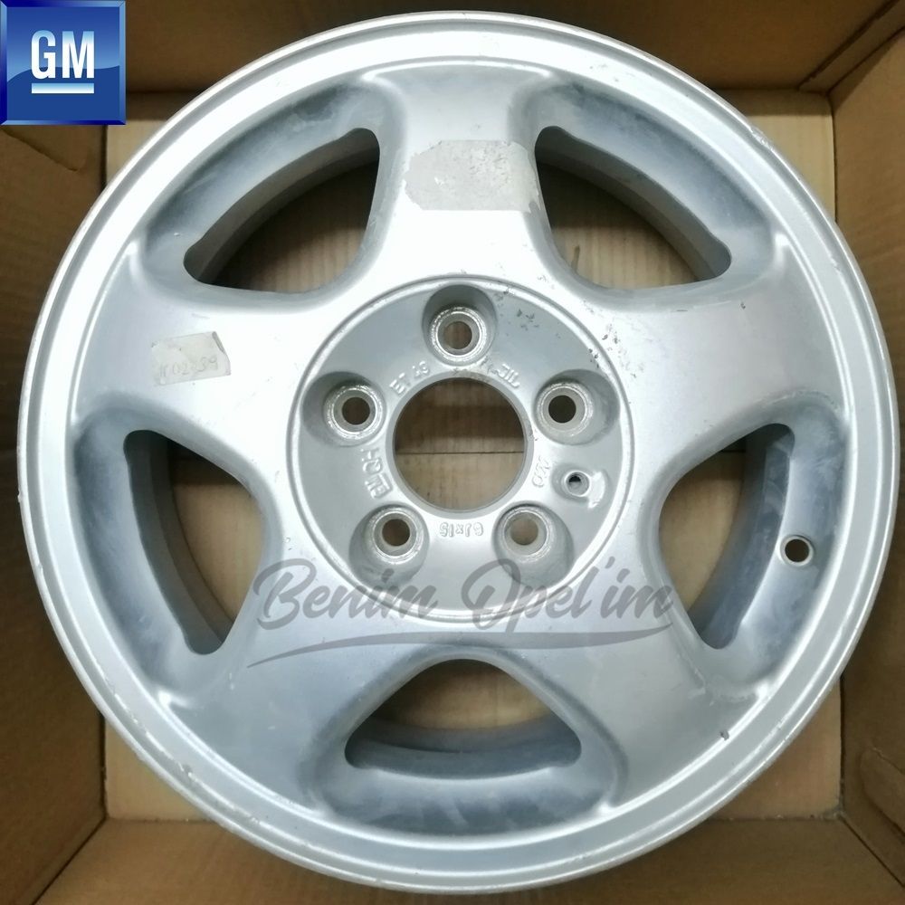 Dış Karoseri ve Kaporta | Opel Vectra BÇIKMAA  Çelik Jant Gümüş Gri 5 Bijonlu 6Jx15 Kod: Qh, Et49 1 Adet Fiyatı GM Orijinal 1002439 - 90543908 | 1002439Ç | 