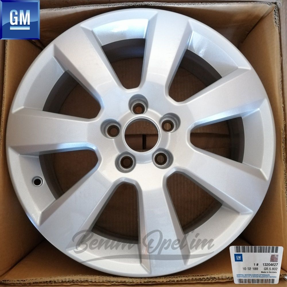 Dış Karoseri ve Kaporta | Opel Vectra C, Signum Çelik Jant Gümüş Gri 5 Bijonlu 7Jx17 İnç Kod: C9, Et41 1 Adet Fiyatı GM Orijinal 1002189 - 13204627 | 13204627 | 