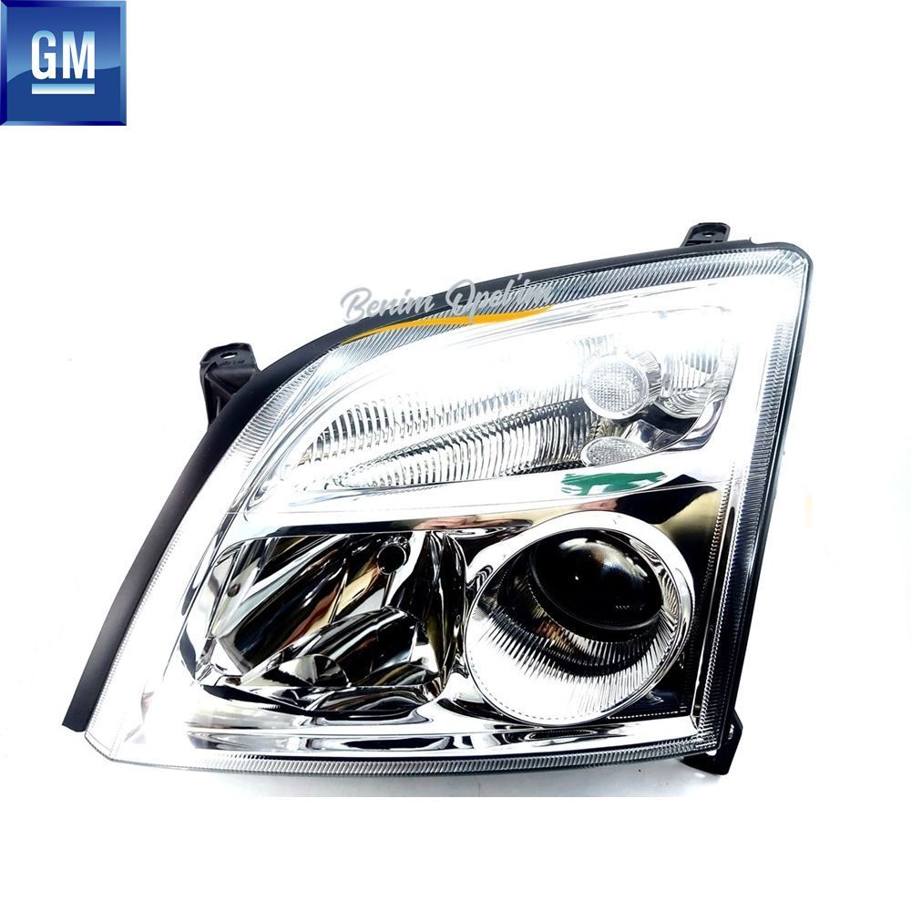 İç ve Dış Aydınlatma | Opel Vectra C Sol Ön Far Şeffaf Cam Komple (Kod Ga) GM Orijinal 93171428 - 1216121 | 93171428 | 