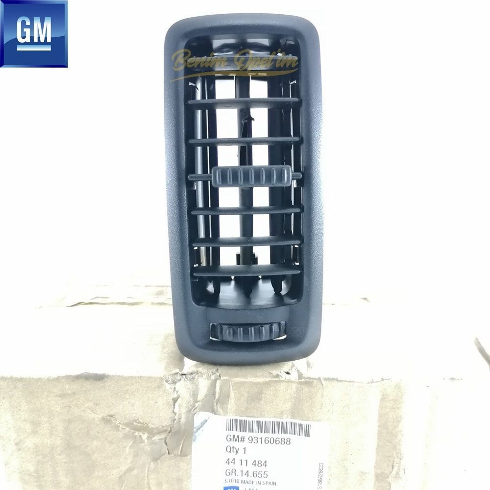 Havalandırma ve Klima Aksamı | Opel Vivaro A, Renault Trafic Ön Havalandırma Izgarası Siyah GM Orijinal 4411484 - 93160688 | 4411484 | 