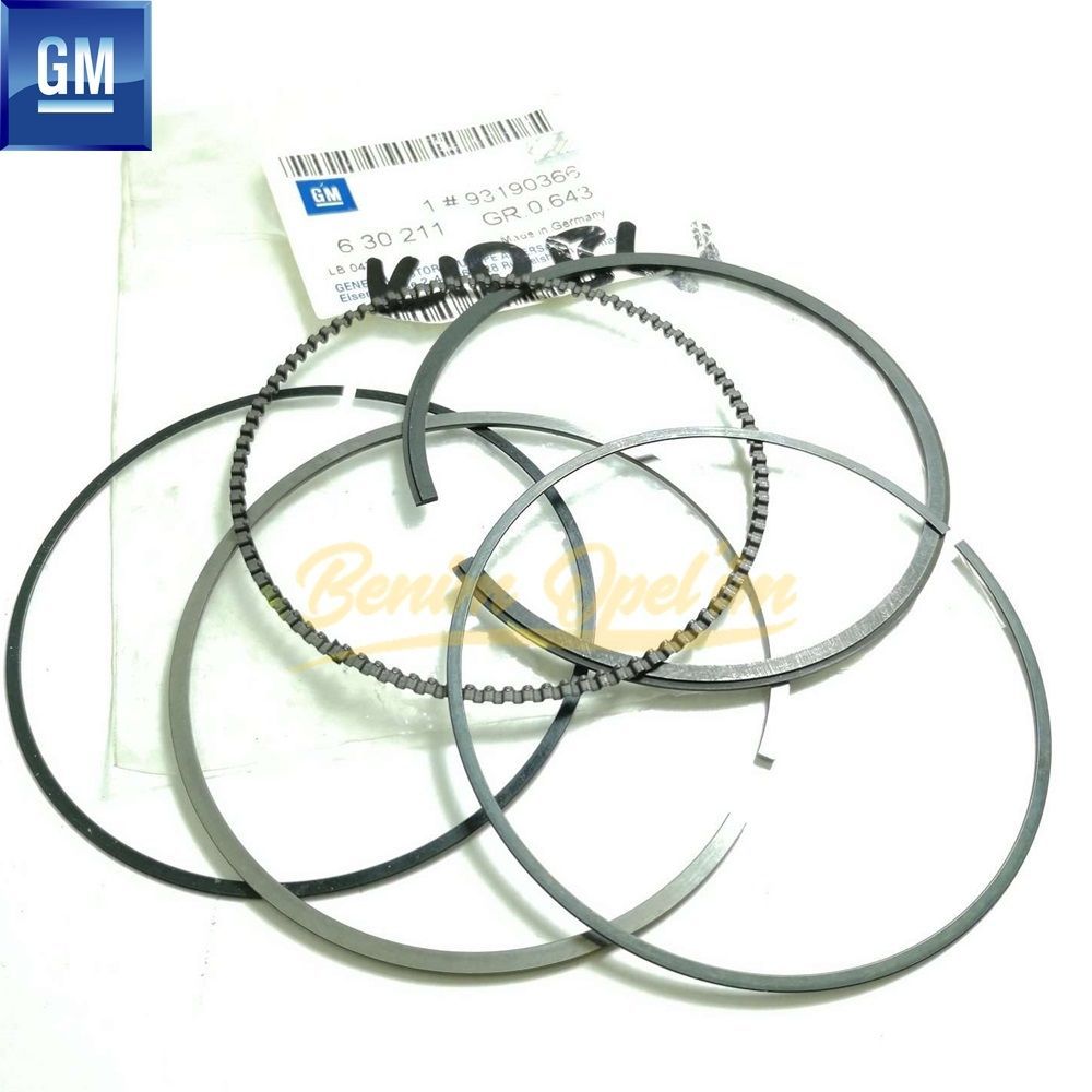 Motor ve Debriyaj | Segman Takımı 79.042, 79.058mm (Kod: 05) 1.6 XER Motor Opel İnsignia A, Mokka, Zafira B, Astra H GM Orijinal 630211 - 93190366 | 630211 | 